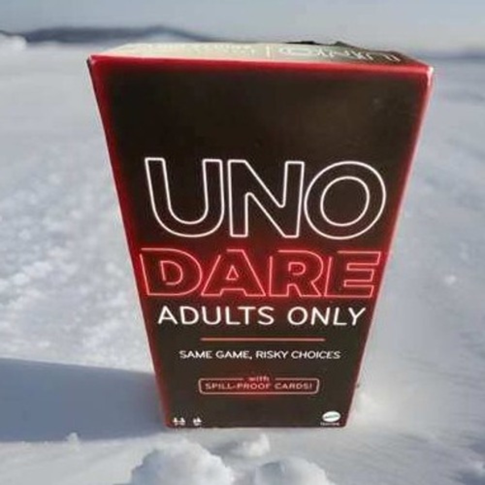 UNO Dare Adults Only Card Game Risky Choices Spill Proof Cards